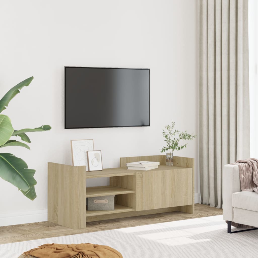 vidaXL TV Cabinet Sonoma Oak 100x35x40 cm Engineered Wood 1