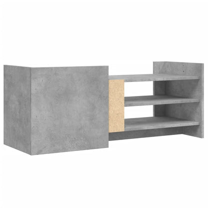 vidaXL TV Cabinet Concrete Grey 100x35x40 cm Engineered Wood 6