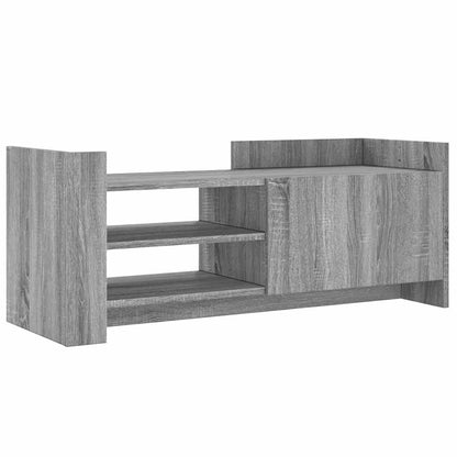 vidaXL TV Cabinet Grey Sonoma 100x35x40 cm Engineered Wood 2