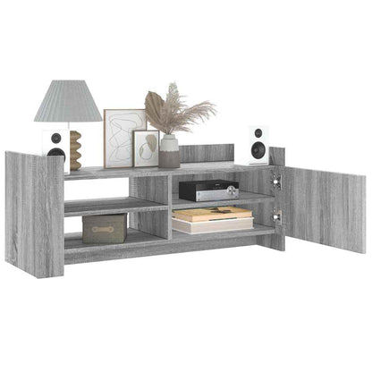 vidaXL TV Cabinet Grey Sonoma 100x35x40 cm Engineered Wood 3