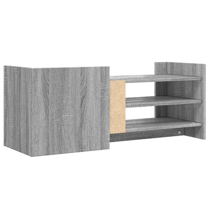 vidaXL TV Cabinet Grey Sonoma 100x35x40 cm Engineered Wood 6