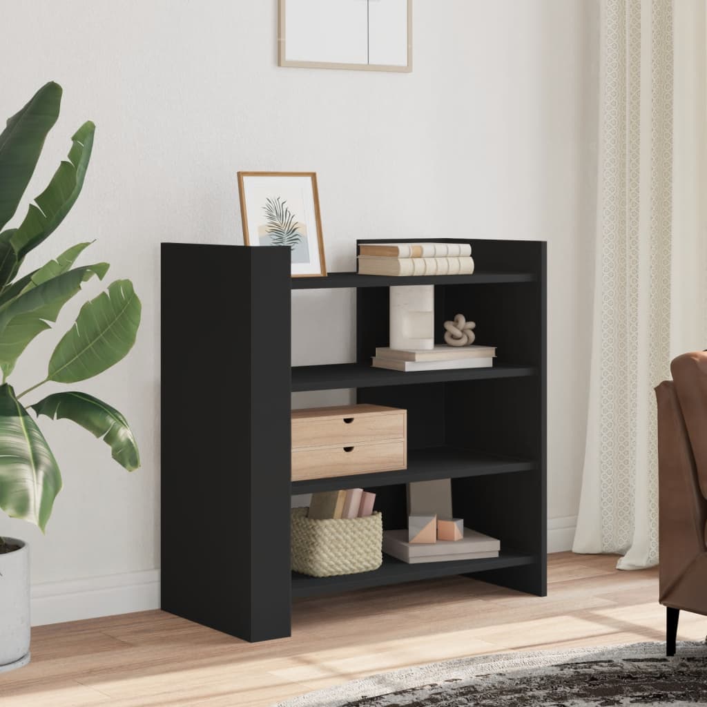 vidaXL Sideboard Black 73.5x35x75 cm Engineered Wood 1
