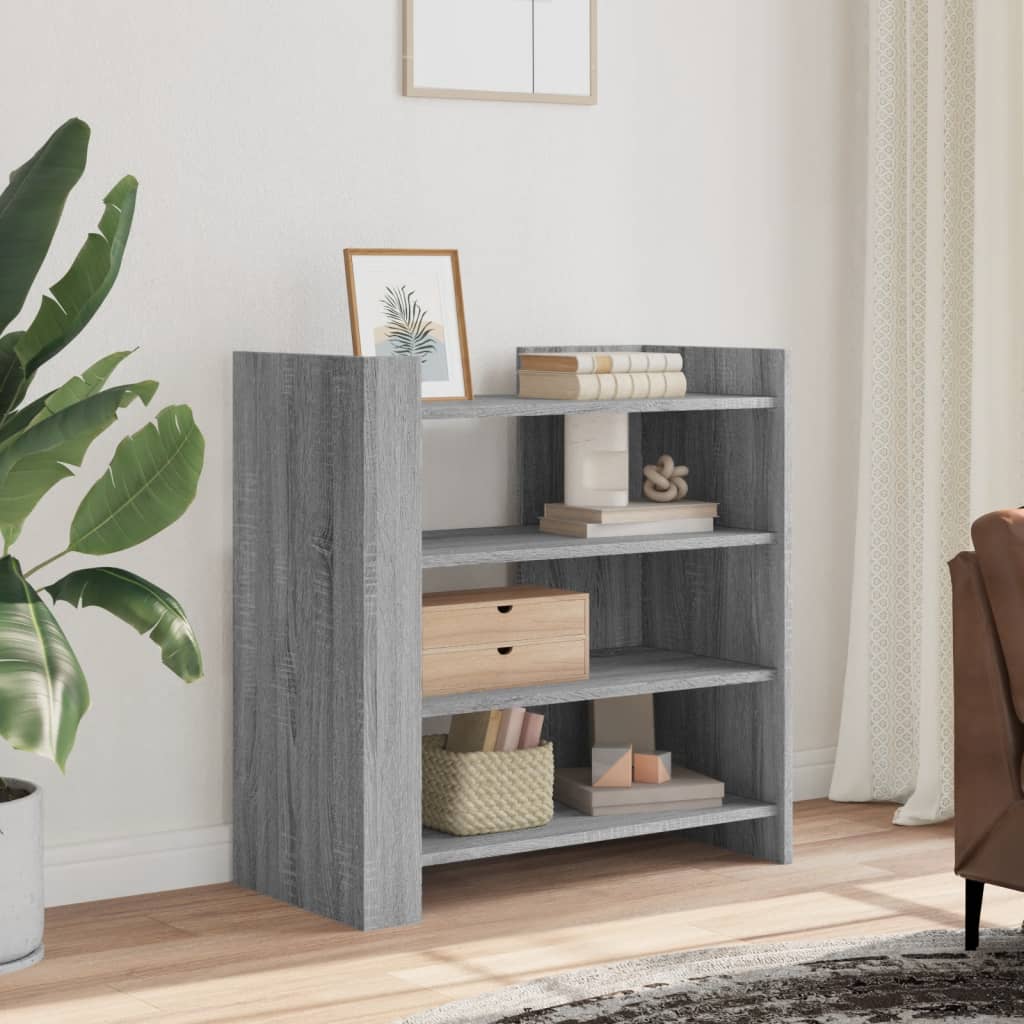 vidaXL Sideboard Grey Sonoma 73.5x35x75 cm Engineered Wood 1