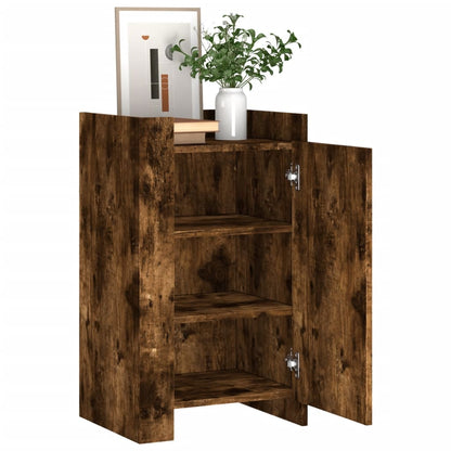 vidaXL Sideboard Smoked Oak 45x35x75 cm Engineered Wood 3