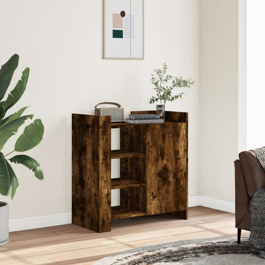 vidaXL Sideboard Smoked Oak 73,5x35x75 cm Engineered Wood 1