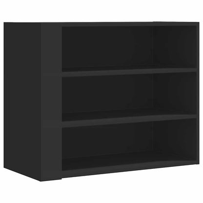 vidaXL Wall Cabinet Black 75x35x60 cm Engineered Wood 2