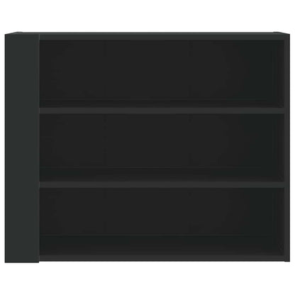 vidaXL Wall Cabinet Black 75x35x60 cm Engineered Wood 4