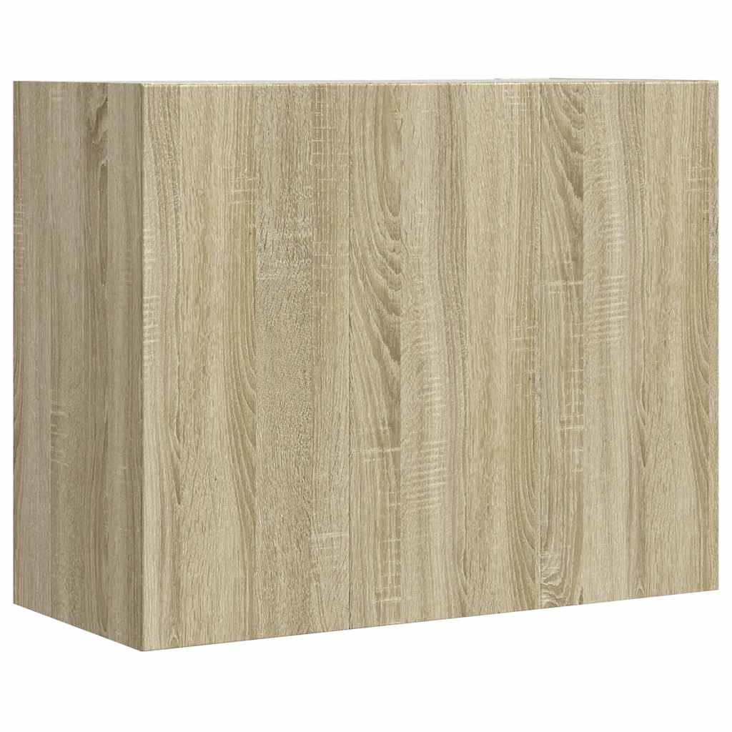 vidaXL Wall Cabinet Sonoma Oak 75x35x60 cm Engineered Wood 6
