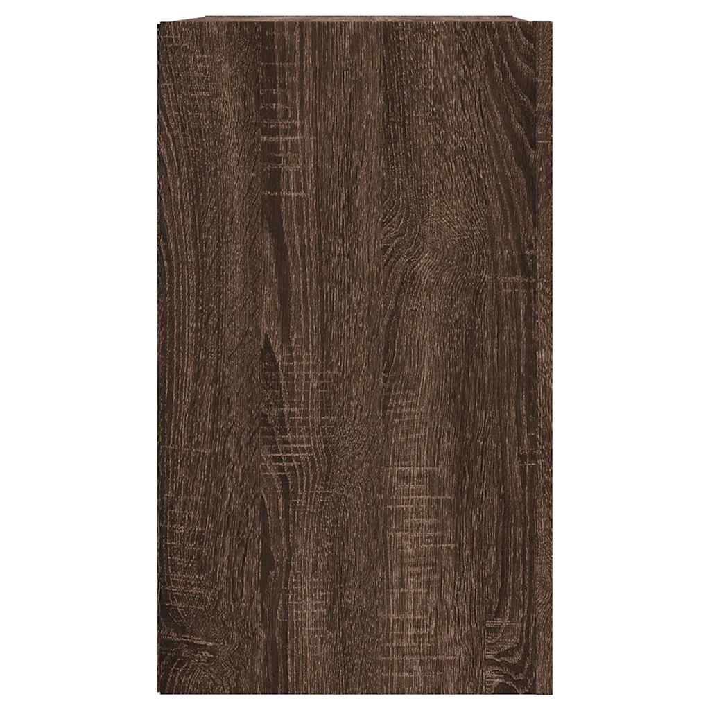 vidaXL Wall Cabinet Brown Oak 75x35x60 cm Engineered Wood 5