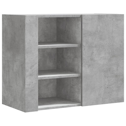 vidaXL Wall Cabinet Concrete Grey 75x35x60 cm Engineered Wood 2