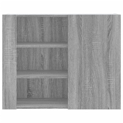 vidaXL Wall Cabinet Grey Sonoma 75x35x60 cm Engineered Wood 4