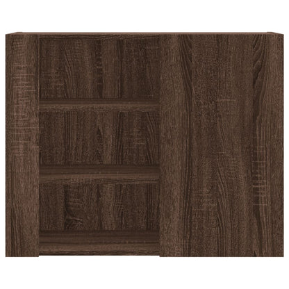 vidaXL Wall Cabinet Brown Oak 75x35x60 cm Engineered Wood 4
