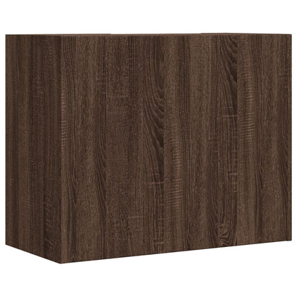 vidaXL Wall Cabinet Brown Oak 75x35x60 cm Engineered Wood 6