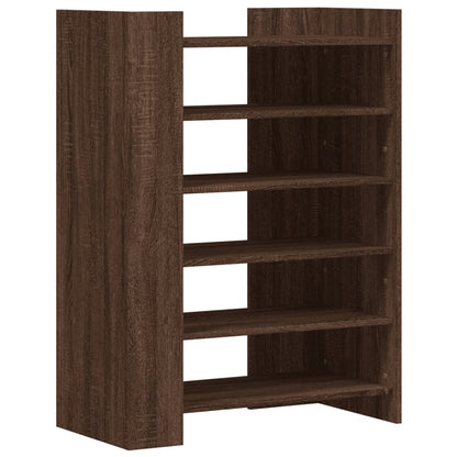 vidaXL Shoe Cabinet Brown Oak 74.5x37.5x100 cm Engineered Wood 2