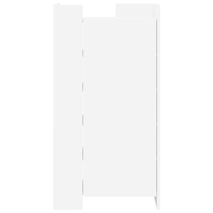 Shoe Cabinet 52x37,5x100 cm Engineered Wood White
