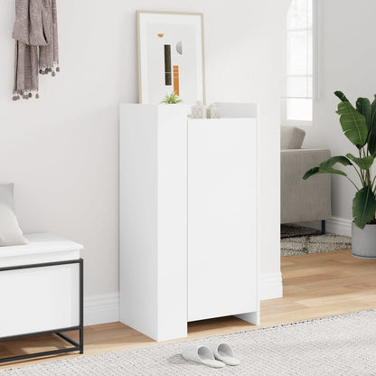 Shoe Cabinet 52x37,5x100 cm Engineered Wood White