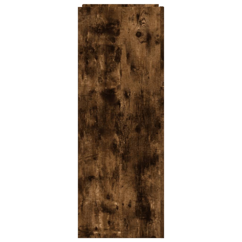 vidaXL Shoe Cabinet Smoked Oak 52x37.5x100 cm Engineered Wood 5