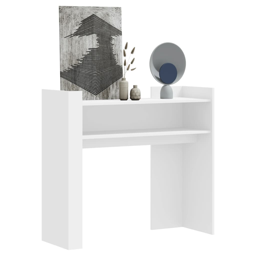 vidaXL Console Table White 100x35x90 cm Engineered Wood 1