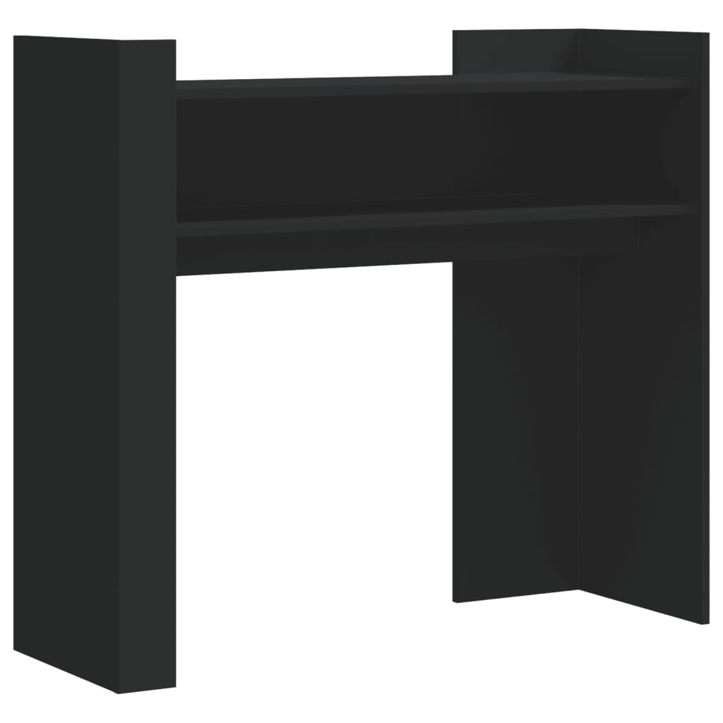 vidaXL Console Table Black 100x35x90 cm Engineered Wood 2