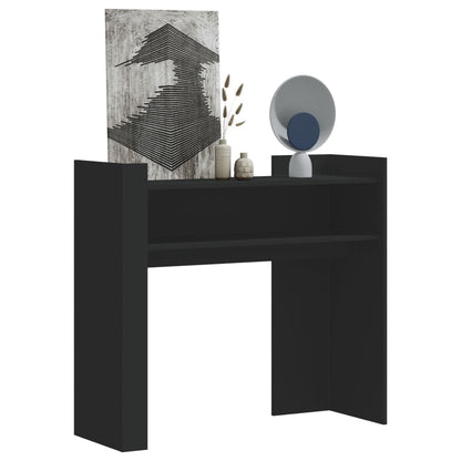 vidaXL Console Table Black 100x35x90 cm Engineered Wood 1
