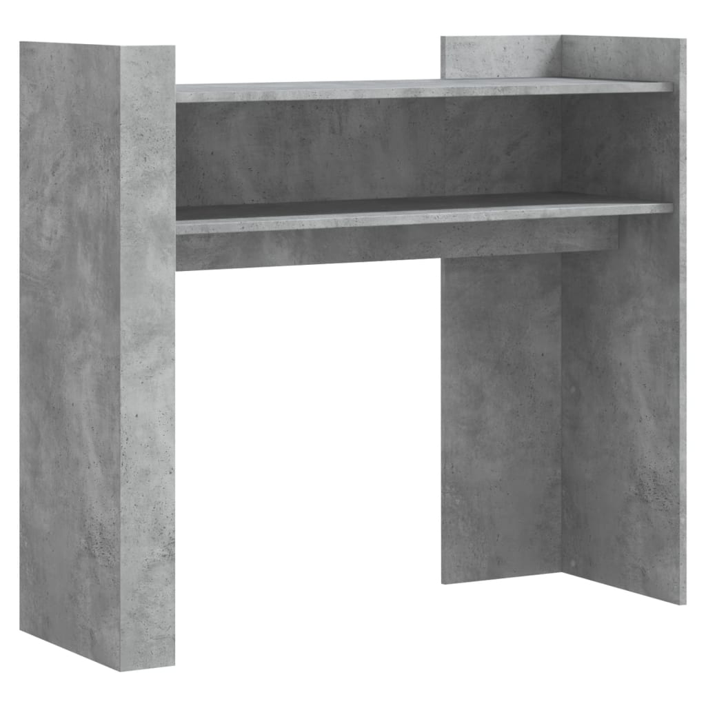 vidaXL Console Table Concrete Grey 100x35x90 cm Engineered Wood 2