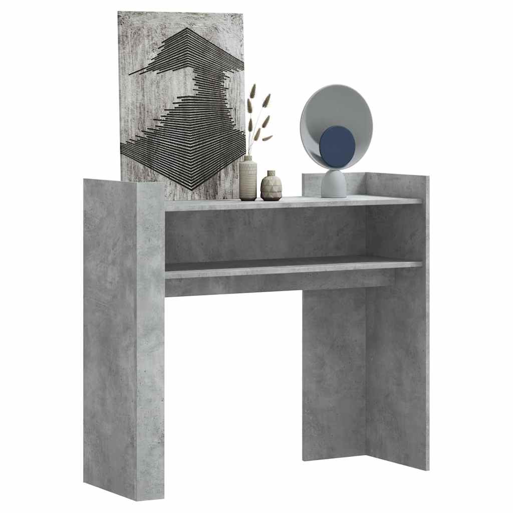 vidaXL Console Table Concrete Grey 100x35x90 cm Engineered Wood 1