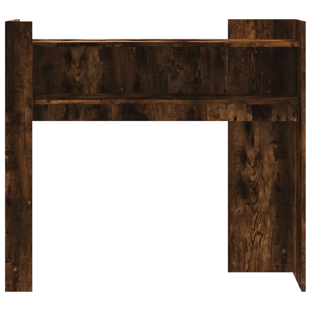 vidaXL Console Table Smoked Oak 100x35x90 cm Engineered Wood 4