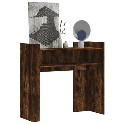 vidaXL Console Table Smoked Oak 100x35x90 cm Engineered Wood 1