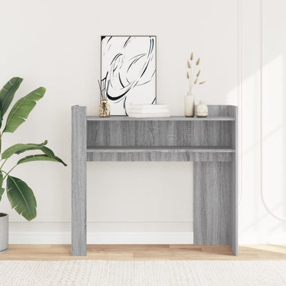 vidaXL Console Table Grey Sonoma 100x35x90 cm Engineered Wood 3