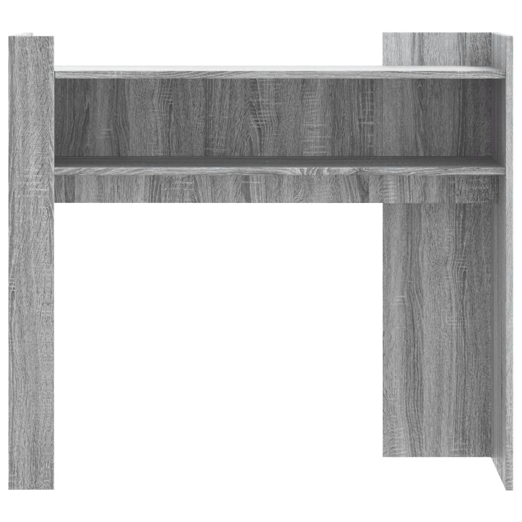 vidaXL Console Table Grey Sonoma 100x35x90 cm Engineered Wood 4