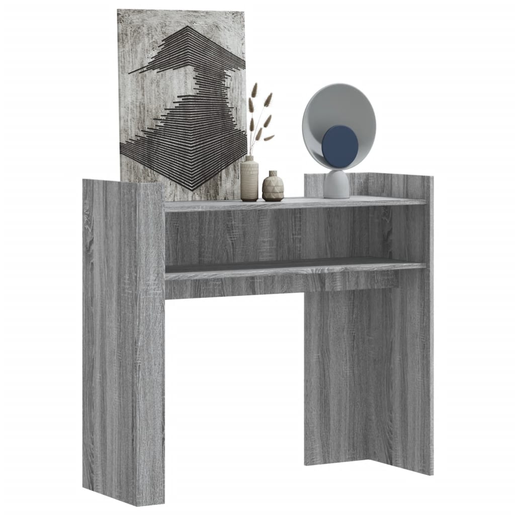 vidaXL Console Table Grey Sonoma 100x35x90 cm Engineered Wood 1