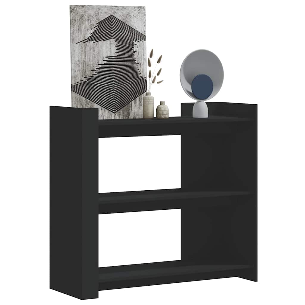 vidaXL Console Table Black 100x35x90 cm Engineered Wood 1