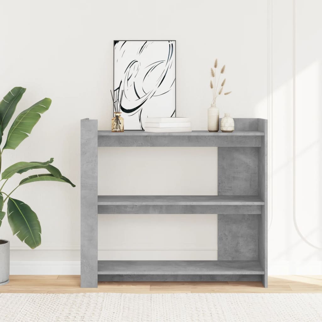 vidaXL Console Table Concrete Grey 100x35x90 cm Engineered Wood 3
