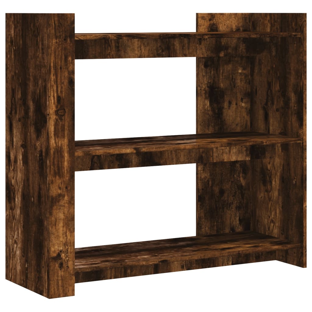 vidaXL Console Table Smoked Oak 100x35x90 cm Engineered Wood 2