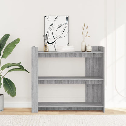 vidaXL Console Table Grey Sonoma 100x35x90 cm Engineered Wood 3