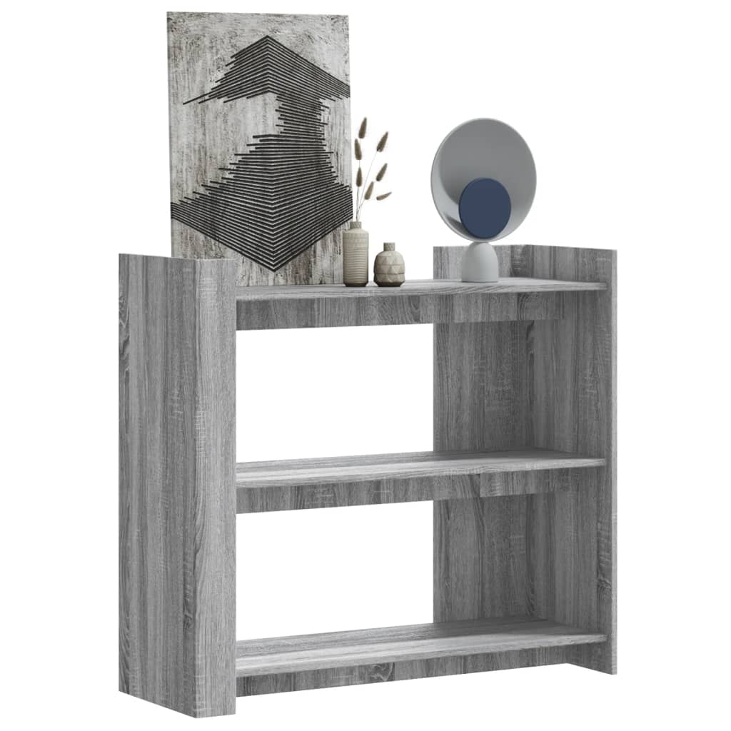 vidaXL Console Table Grey Sonoma 100x35x90 cm Engineered Wood 1