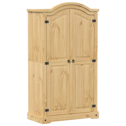 vidaXL Wardrobe Corona 102x52x186 cm Solid Wood Pine 2