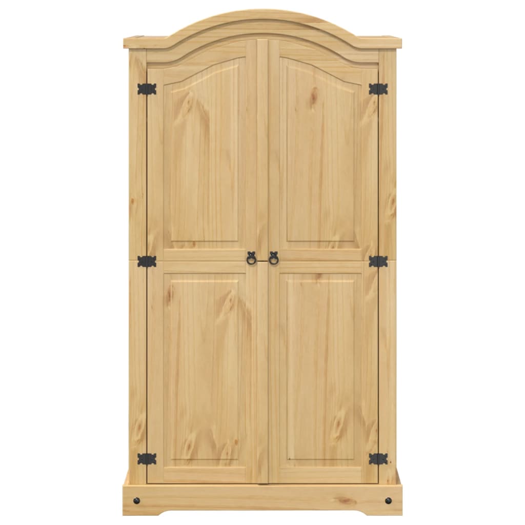 vidaXL Wardrobe Corona 102x52x186 cm Solid Wood Pine 4