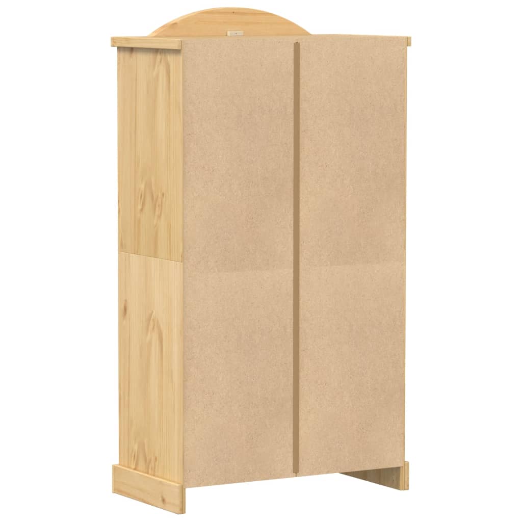 vidaXL Wardrobe Corona 102x52x186 cm Solid Wood Pine 6