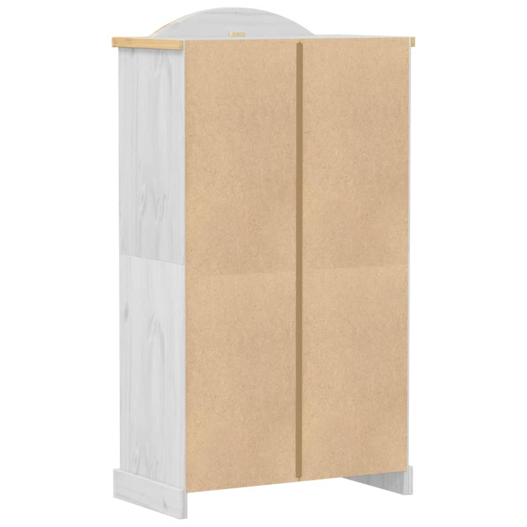 vidaXL Wardrobe Corona White 102x52x186 cm Solid Wood Pine 6