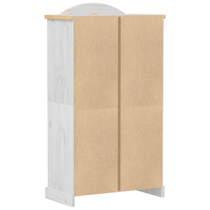 vidaXL Wardrobe Corona White 102x52x186 cm Solid Wood Pine 6