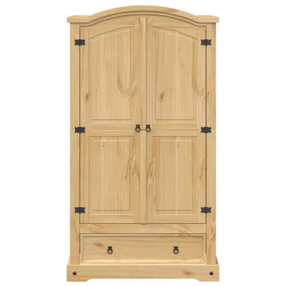 vidaXL Wardrobe Corona 102x52x186 cm Solid Wood Pine 4