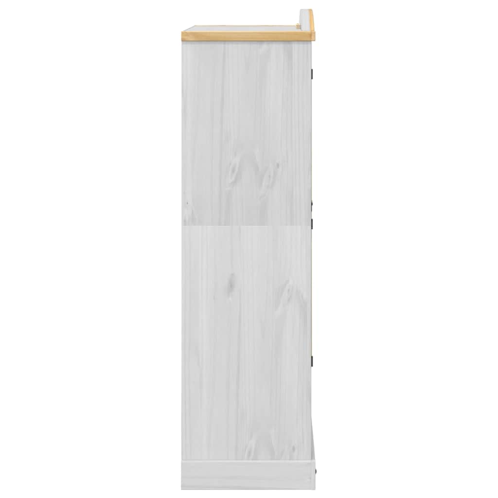 vidaXL Wardrobe Corona White 102x52x186 cm Solid Wood Pine 5
