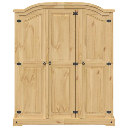 vidaXL Wardrobe Corona 151.5x52x186 cm Solid Wood Pine 4