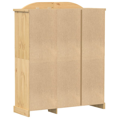 vidaXL Wardrobe Corona 151.5x52x186 cm Solid Wood Pine 6