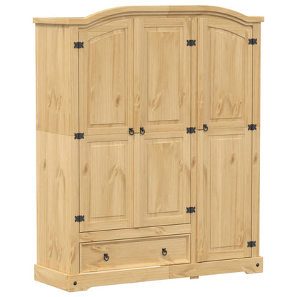 vidaXL Wardrobe Corona 151.5x52x186 cm Solid Wood Pine 2