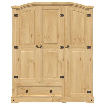 vidaXL Wardrobe Corona 151.5x52x186 cm Solid Wood Pine 4