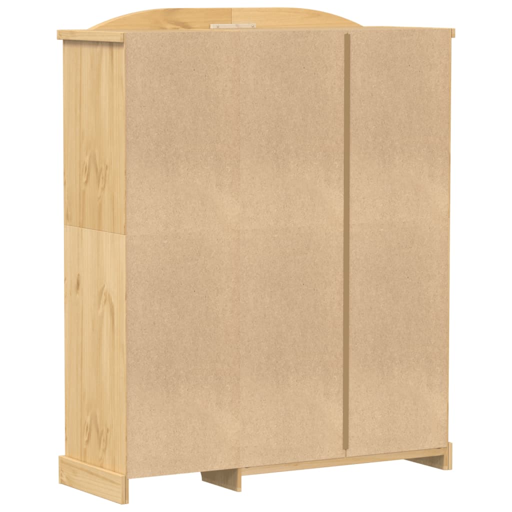 vidaXL Wardrobe Corona 151.5x52x186 cm Solid Wood Pine 6