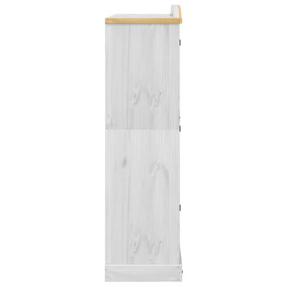vidaXL Wardrobe Corona White 151.5x52x186 cm Solid Wood Pine 5