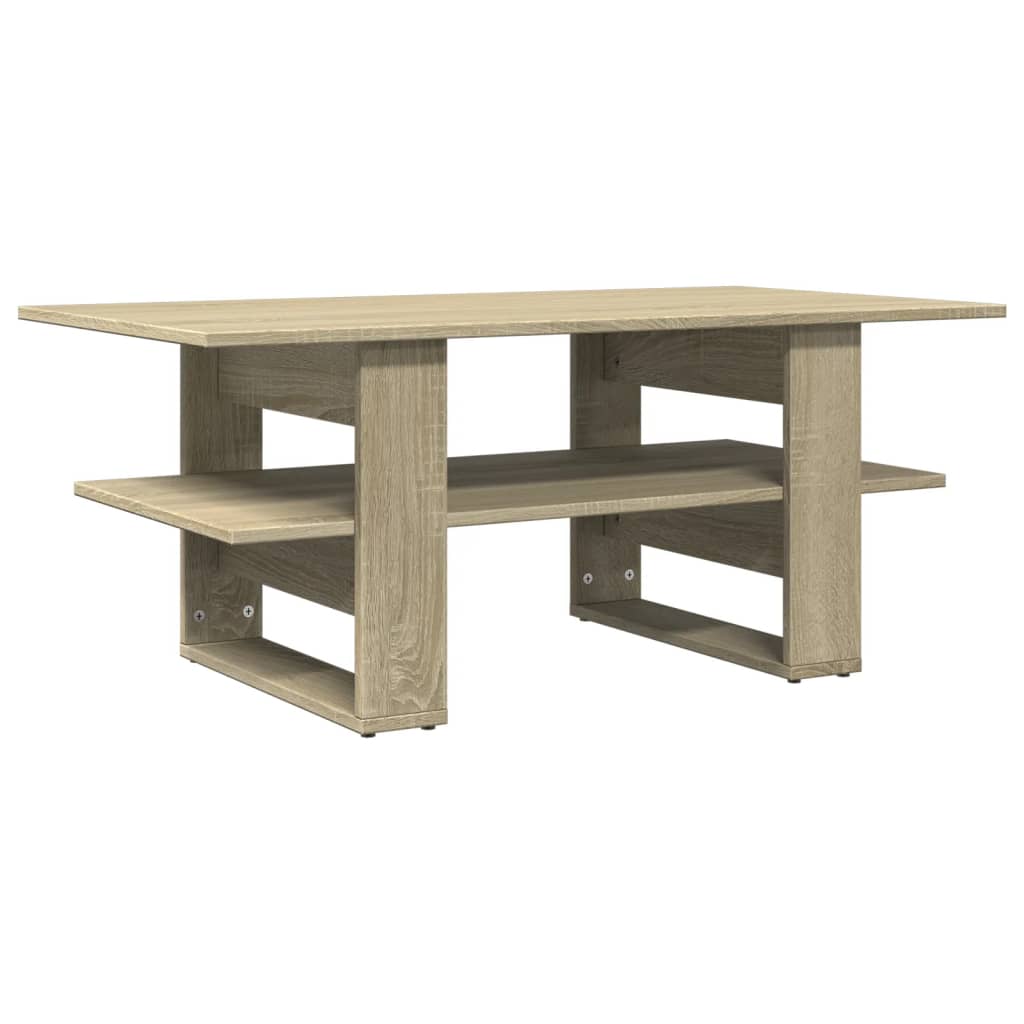 vidaXL Coffee Table Sonoma Oak 102x55x42 cm Engineered Wood 2